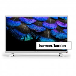 TV COLOR 32" LED SHARP AQUOS LC-32HI3222EW WHITE  DVB-T2 3HDMI HARMAN KARDON ITALIA