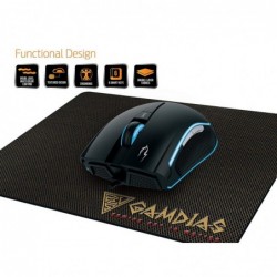 Mouse Ottico Usb Gamdias Zeus E1 3200dpi Con Illuminazione Multicolor 6 Tasti Intelligenti e MousePad (Tappetino)