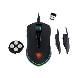 Mouse Ottico Gaming Gamdias Hades M1 Double Level RGB Wireless 7 Tasti Programmabili 10800dpi Regolabili