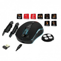 Mouse Ottico Gaming Gamdias Hades M1 Double Level RGB Wireless 7 Tasti Programmabili 10800dpi Regolabili