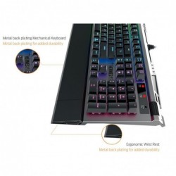 Tastiera Gaming Usb Gamdias Meccanica Hermes P2 Key Switch Ottici Blu (Optical) RGB - Layout UK