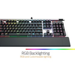 Tastiera Gaming Usb Gamdias Meccanica Hermes P2 Key Switch Ottici Blu (Optical) RGB - Layout UK