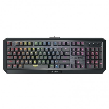 Tastiera Gaming Usb Gamdias Meccaniza Hermes P3 Key Low-Profile RGB Switch Blu (Kailh) - Layout UK