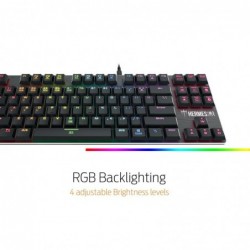 Tastiera Gaming Usb Gamdias Meccanica HERMES M3 87 keys RGB Low-Profile Switch Blu (Kailh) - Layout US