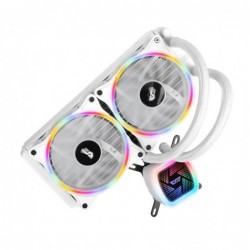 Dissipatore a Liquido Aigo Tracer DT-240 White Rainbow Support Cpu Intel Amd Am4 2*Fan 120mm