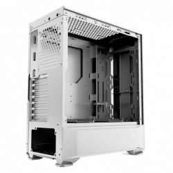 Case Atx Middle Tower Aigo T20 White 0.90MM SPCC 2*USB3.0 2*Strip Rainbow Side Glass