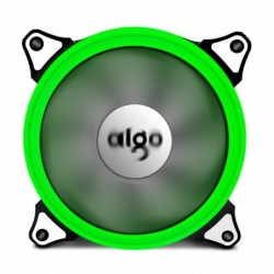 Ventola Aigo Ring 120 1500Rpm Halo Led Verde 120x120x25mm 3/4 Pin Antivibration