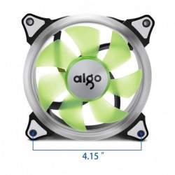 Ventola Aigo Ring 120 1500Rpm Halo Led Verde 120x120x25mm 3/4 Pin Antivibration