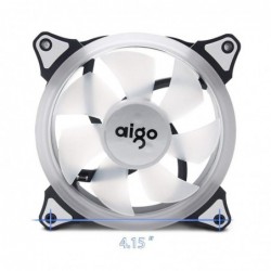 Ventola Aigo Ring 120 1500Rpm Halo Led Bianco 120x120x25mm 3/4 Pin Antivibration