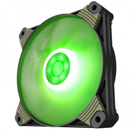 Ventola Aigo Icy X1 Per Case 120x120x25mm 3/4 Pin con Led Verde