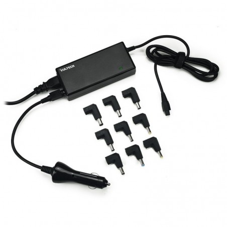 Alimentatore Vultech Universale Notebook 120W Full Rev2.3 + Usb 2.1A e Adattatore Auto