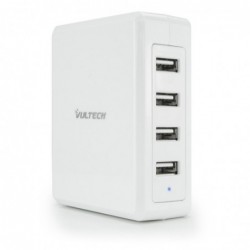 Caricatore Da Tavolo Universale Vultech CC-068B 4 Porte Usb 6,8A Bianco