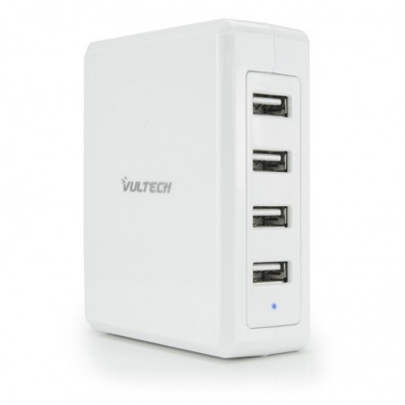 Caricatore Da Tavolo Universale Vultech CC-068B 4 Porte Usb 6,8A Bianco