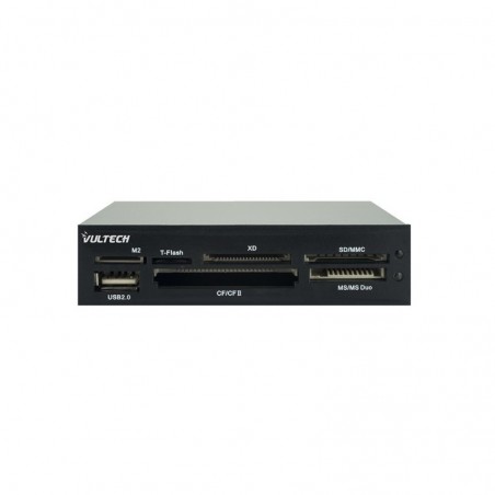 Lettore Card Interno Vultech 3,5 per Pc con Porta USB Black