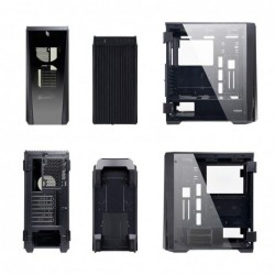 Case Atx Noua Cool G35 Black 0.7MM SPCC 3*USB3.0/2.0 Front Glass & Dual Side Glass Hinge Straps