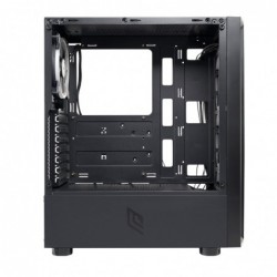 Case Atx Noua Demon T8 Black 0.50MM SPCC 3*USB3.0/2.0 4*Fan Dual Halo Rgb Rainbow Addressable Front Half Mesh Side Glass