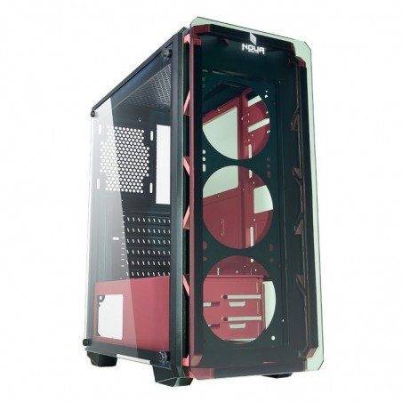 Case Atx Noua Cool G2 Pink 0.6MM SPCC 3*USB3.0/2.0 Front & Dual Side Glass