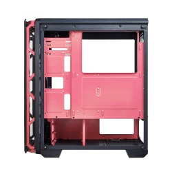 Case Atx Noua Cool G2 Pink 0.6MM SPCC 3*USB3.0/2.0 4*Fan Dual Halo Rgb Rainbow Front & Dual Side Glass