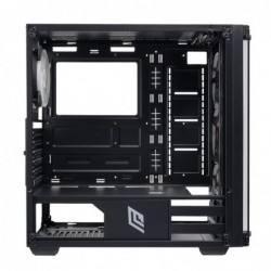 Case Atx Noua Utopia F1 Black 0.70mm SPCC 3*USB3.0/2.0 4*Fan Triplo Halo Rgb Rainbow Addressable Front & Side Glass