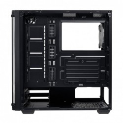 Case Atx Noua Utopia F1 Black 0.70mm SPCC 3*USB3.0/2.0 4*Fan Triplo Halo Rgb Rainbow Addressable Front & Side Glass