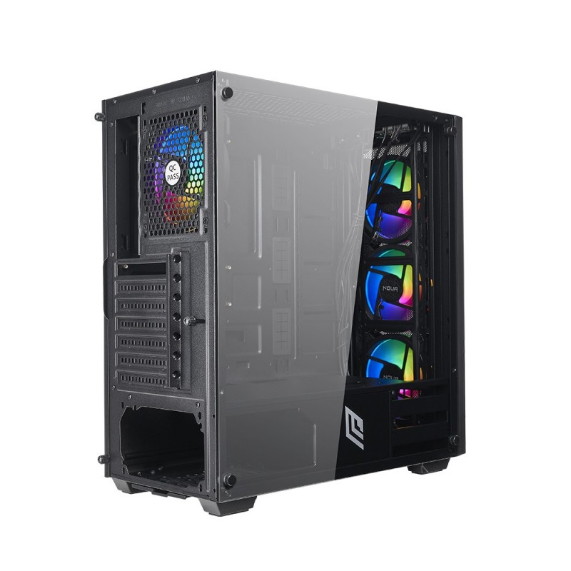 Case Atx Noua Utopia F2 Black 0.70mm SPCC 3*USB3.0/2.0 4*Fan Triplo ...