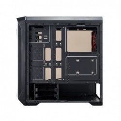 Case Atx Noua Noob X4 Black 0.55MM SPCC 3*USB3.0/2.0 3*Fan 15 Led Rosso Side Full Plexiglass