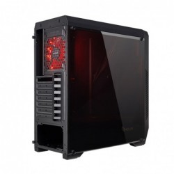 Case Atx Noua Noob X5 Black 0.50MM SPCC 3*USB3.0/2.0 1*Fan 15 Led Rosso Side Full Plexiglass