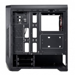 Case Atx Noua Noob X5 Black 0.50MM SPCC 3*USB3.0/2.0 1*Fan 15 Led Rosso Side Full Plexiglass