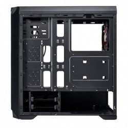 Case Atx Noua Noob X6 Black 0.5mm SPCC 3*USB3.0/2.0 3*Fan Dual Halo Slim Addressable Side Glass