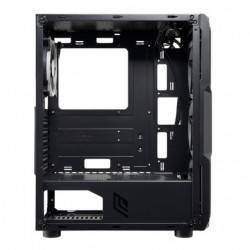 Case Atx Noua Smash S1 Black 0.45MM SPCC 3*USB3.0/2.0 4*Fan Dual Halo Rgb Rainbow Addressable Front Mesh Side Glass