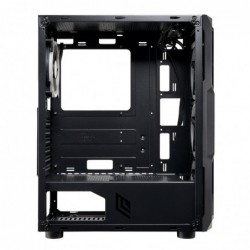 Case Atx Noua Smash S2 Black 0.45MM SPCC 3*USB3.0/2.0 4*Fan Dual Halo Rgb Rainbow Addressable Front Plexi Side Glass