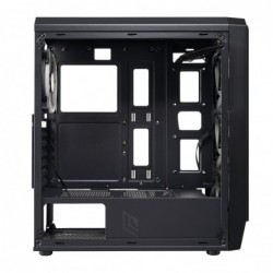 Case Atx Noua Smash S3 Black 0.50MM SPCC 3*USB3.0/2.0 4*Fan Dual Halo Rgb Rainbow Addressable Front & Side Glass