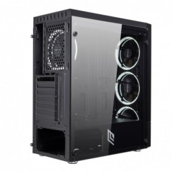 Case Atx Noua Smash S6 Black 0.50MM SPCC 3*USB3.0/2.0 4*Fan 40 Led Dual Halo Bianco Side Glass