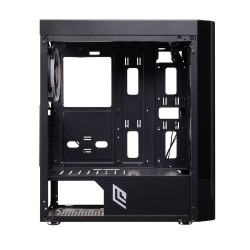 Case Atx Noua Smash S6 Black 0.50MM SPCC 3*USB3.0/2.0 4*Fan 40 Led Dual Halo Bianco Side Glass