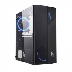 Case Atx Noua Smash S7 Black 0.50MM SPCC 3*USB3.0/2.0 4*Fan 40 Led Dual Halo Blu Side Glass