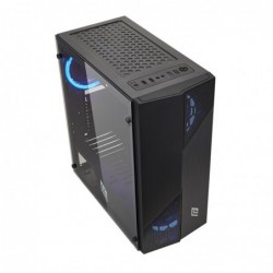 Case Atx Noua Smash S7 Black 0.50MM SPCC 3*USB3.0/2.0 4*Fan 40 Led Dual Halo Blu Side Glass