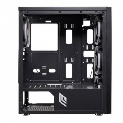 Case Atx Noua Smash S7 Black 0.50MM SPCC 3*USB3.0/2.0 4*Fan 40 Led Dual Halo Blu Side Glass