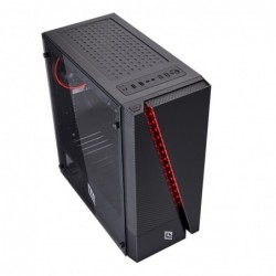 Case Atx Noua Smash S9 Black 0.50MM SPCC 3*USB3.0/2.0 1*Fan Dual Halo Addressable 1*Strip Led ADD-RGB Side Glass