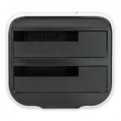 Docking Station Vultech 2 Slot HDD SATA 2,5/3,5 Tasto Clone Usb 3.0 Black