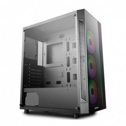 Case Atx Tower Deepcool Matrexx 55 Black 0.6MM SPCC 3*USB3.0/2.0 3*Fan CF120 Rainbow 1*Strip Rainbow Front & Side Glass