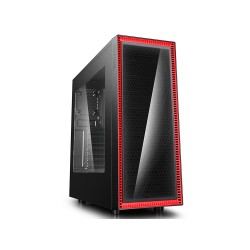 Case Atx Middle Tower Deepcool Visckase Black 0.6MM SPCC 2*USB3.0/2.0 Side Half Acrylic