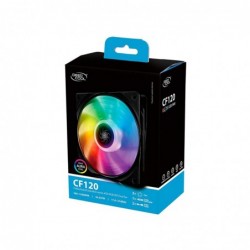 Ventola Deepcool CF120 (Kit 3pcs con Controller) 1500Rpm Rainbow RGB 120x120x25mm 4Pin