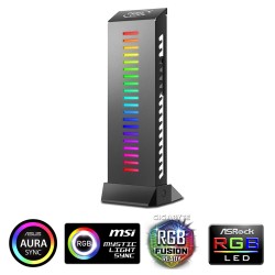 Supporto Scheda Grafica GPU Deepcool GH-01 RGB Rainbow Addressable 3Pin 5V Altezza Regolabile