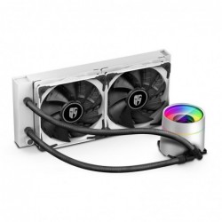 Dissipatore a Liquido Deepcool Castle 240EX Bianco Anti-Leak Rainbow per CPU Intel & Amd AM4 2*Fan 120mm