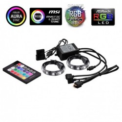 Striscia a Led Deepcool RGB350 Vari Colori Con Installazione Magnetica e Telecomando