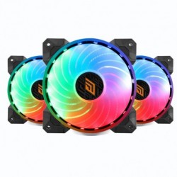 Ventola Noua Boreas DE53 Kit (3*fan+controller) 12cm 1200Rpm 18Led RGB Rainbow 120x120x25cm 6Pin Pwm Rgb Sync 5V