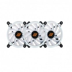 Ventola Noua Eurus RF73 Kit (3*fan+controller) 12cm 1200Rpm 28Led RGB Rainbow Triplo Halo 120x120x25cm 6Pin