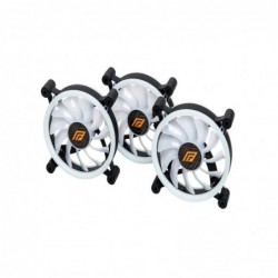 Ventola Noua Eurus RF73 Kit (3*fan+controller) 12cm 1200Rpm 28Led RGB Rainbow Triplo Halo 120x120x25cm 6Pin