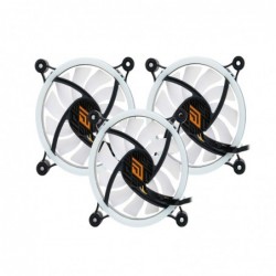 Ventola Noua Eurus RF73 Kit (3*fan+controller) 12cm 1200Rpm 28Led RGB Rainbow Triplo Halo 120x120x25cm 6Pin