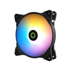 Ventola Gamemax 12RAINBOW-C Black 1100Rpm Rainbow 120x120x25mm 3Pin (SYS Fan)